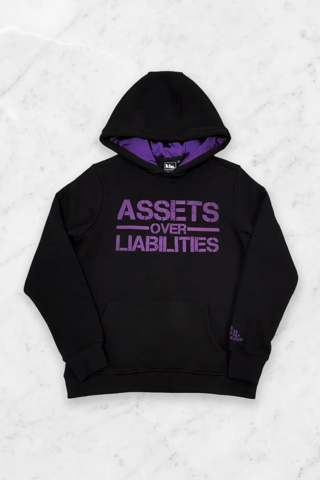 EYL X KIN Purple Satin Hoodie