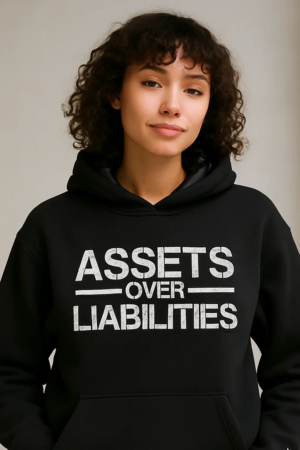 EYL X KIN Black Satin Hoodie