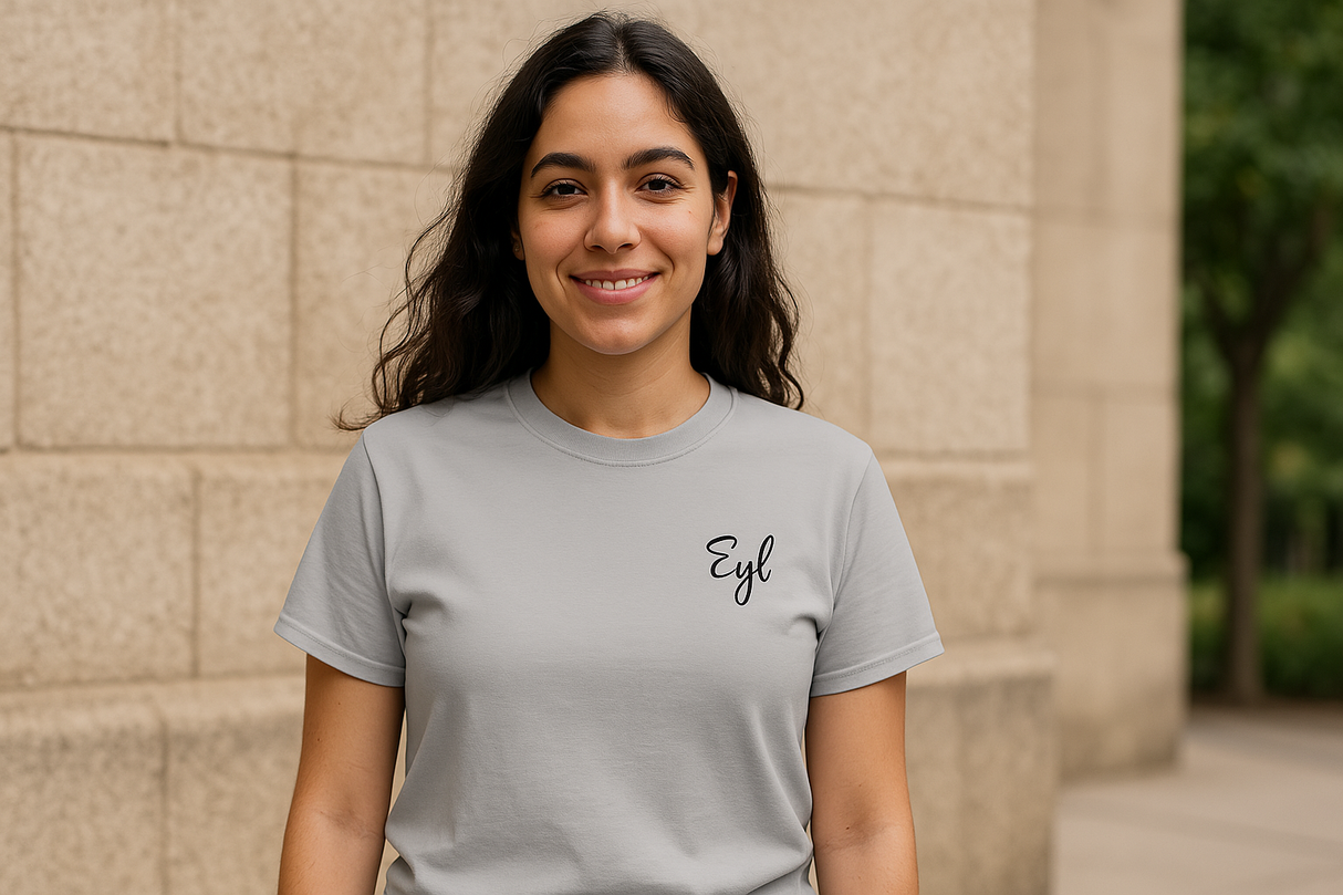 EYL Embroidered Cursive Unisex Tee