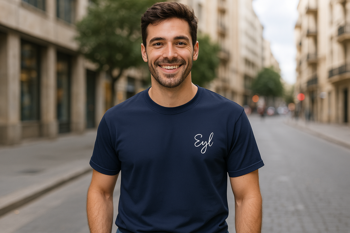 EYL Embroidered Cursive Unisex Tee