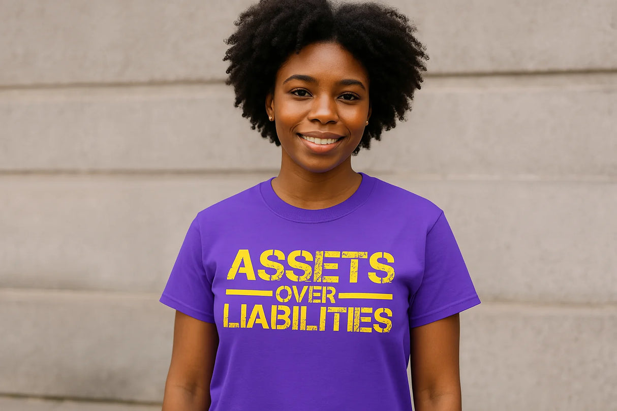 Assets Over Liabilities D9 Unisex Tee