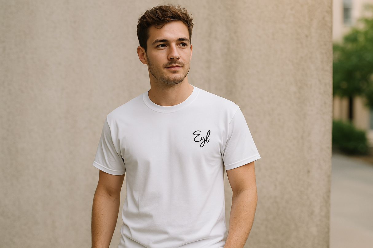 EYL Embroidered Cursive Unisex Tee