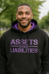EYL X KIN Purple Satin Hoodie