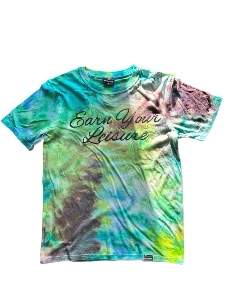 Exclusive Only/EYL Collection X Soul Dye Unisex Tee With 3D High Density Cursive Earn Your Leisure