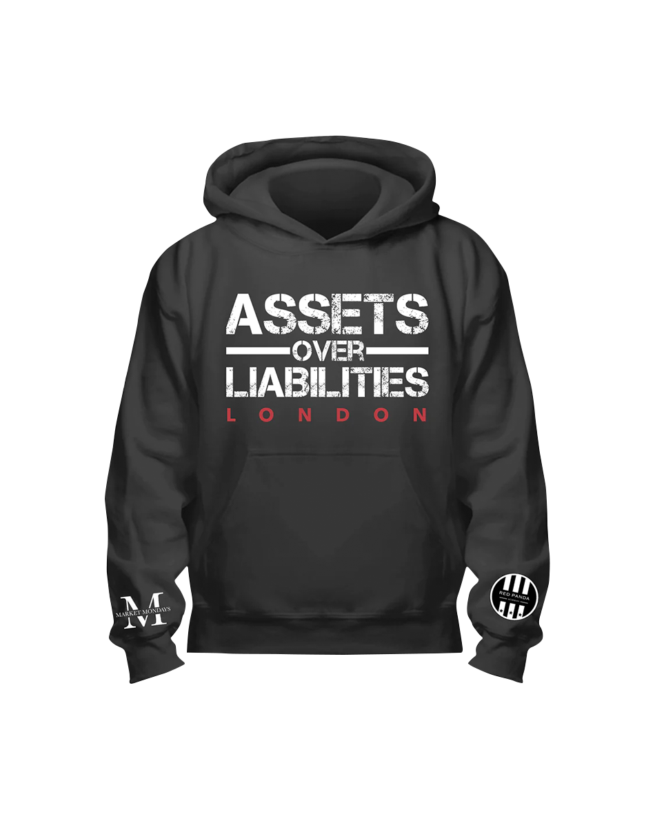 Exclusive Only Assets Over Liabilities/Market Mondays/Red Panda/EYLU London Hoodie