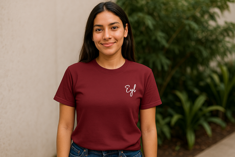 EYL Embroidered Cursive Unisex Tee