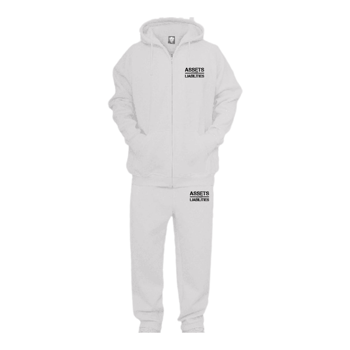 Assets Over Liabilities Unisex Hooded Tracksuit