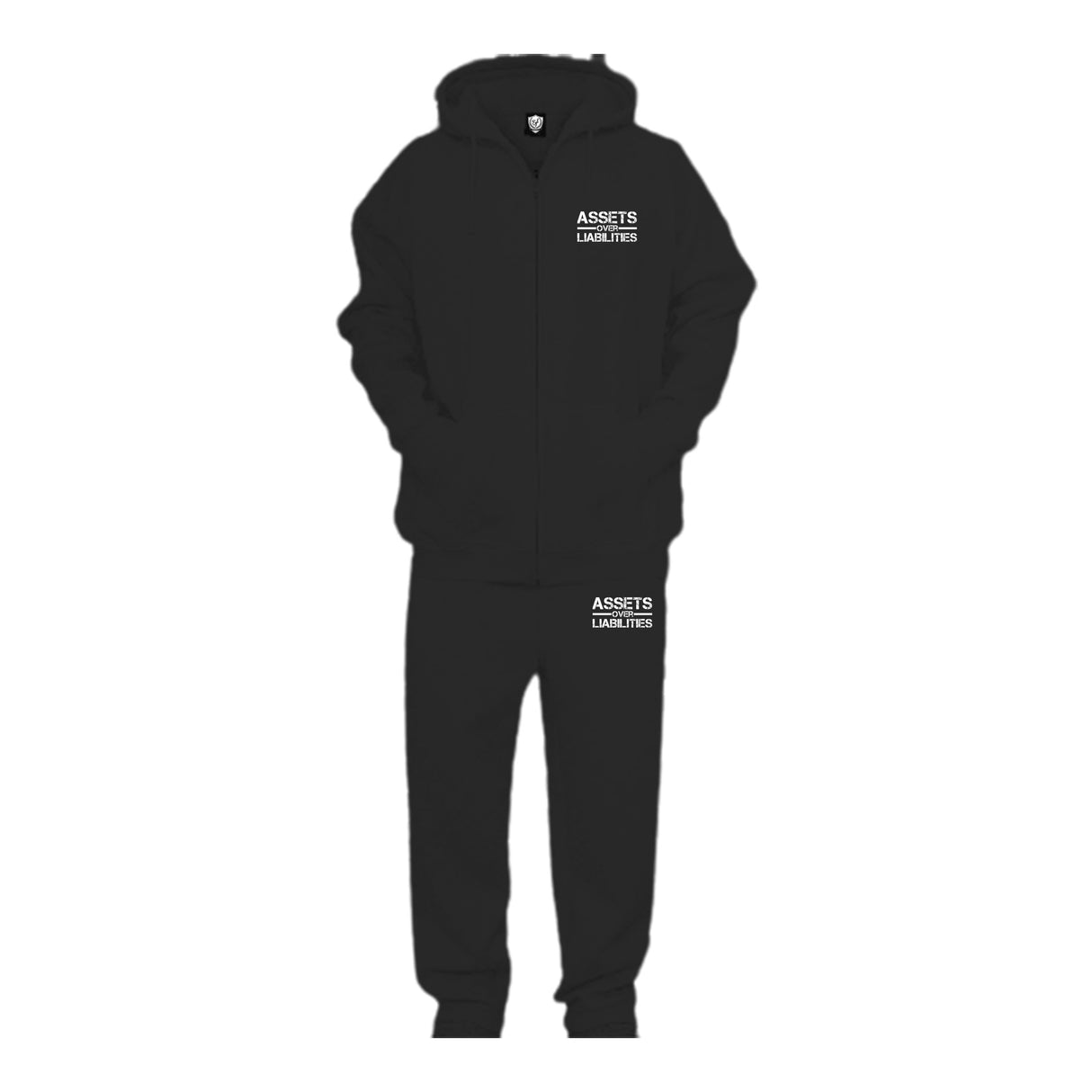 Assets Over Liabilities Unisex Hooded Tracksuit